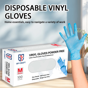 GP36 Blue Vinyl Disposable Gloves