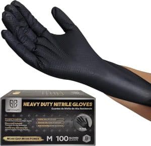 GP66 Heavy Duty 8mil Diamond Grip Nitrile Gloves