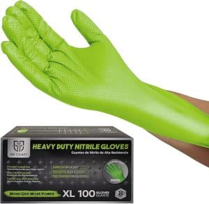 GP67 Green Diamond Grip 8mil Heavy-Duty Nitrile Gloves